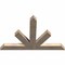 Ekena Millwork Saratoga Smooth Timber Gable Bracket, Douglas Fir, 60"W x 40"H x 3 1/2"D x 5 1/2"F, 16/12 Pitch GBW060X40X0406SAR00SDF - alternate 5